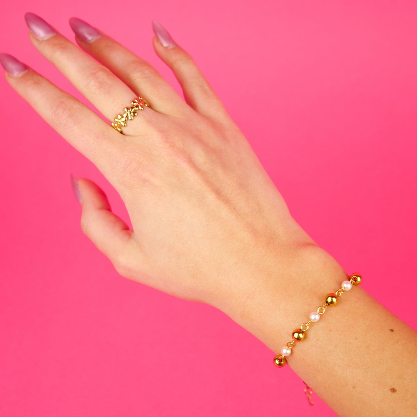 SOFTIE - gold set (bracelet & ring)