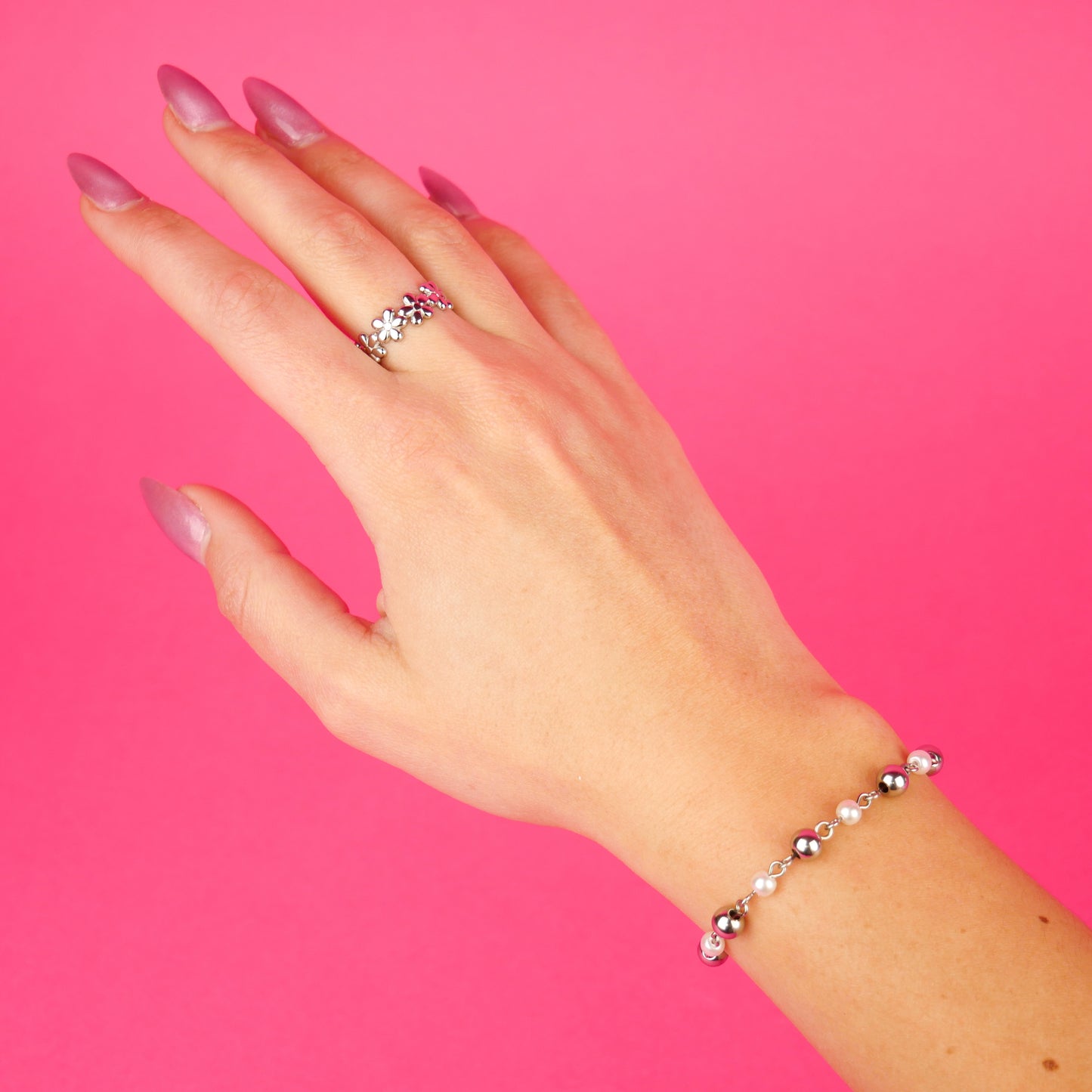 SOFTIE - silver set (bracelet & ring)