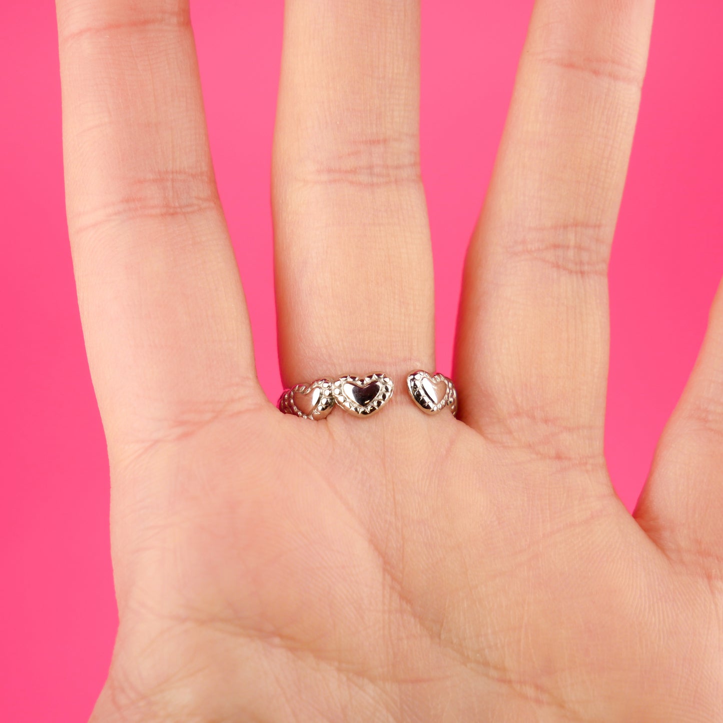 CUTIES - coffret argenté (boucles d'oreilles & bague)