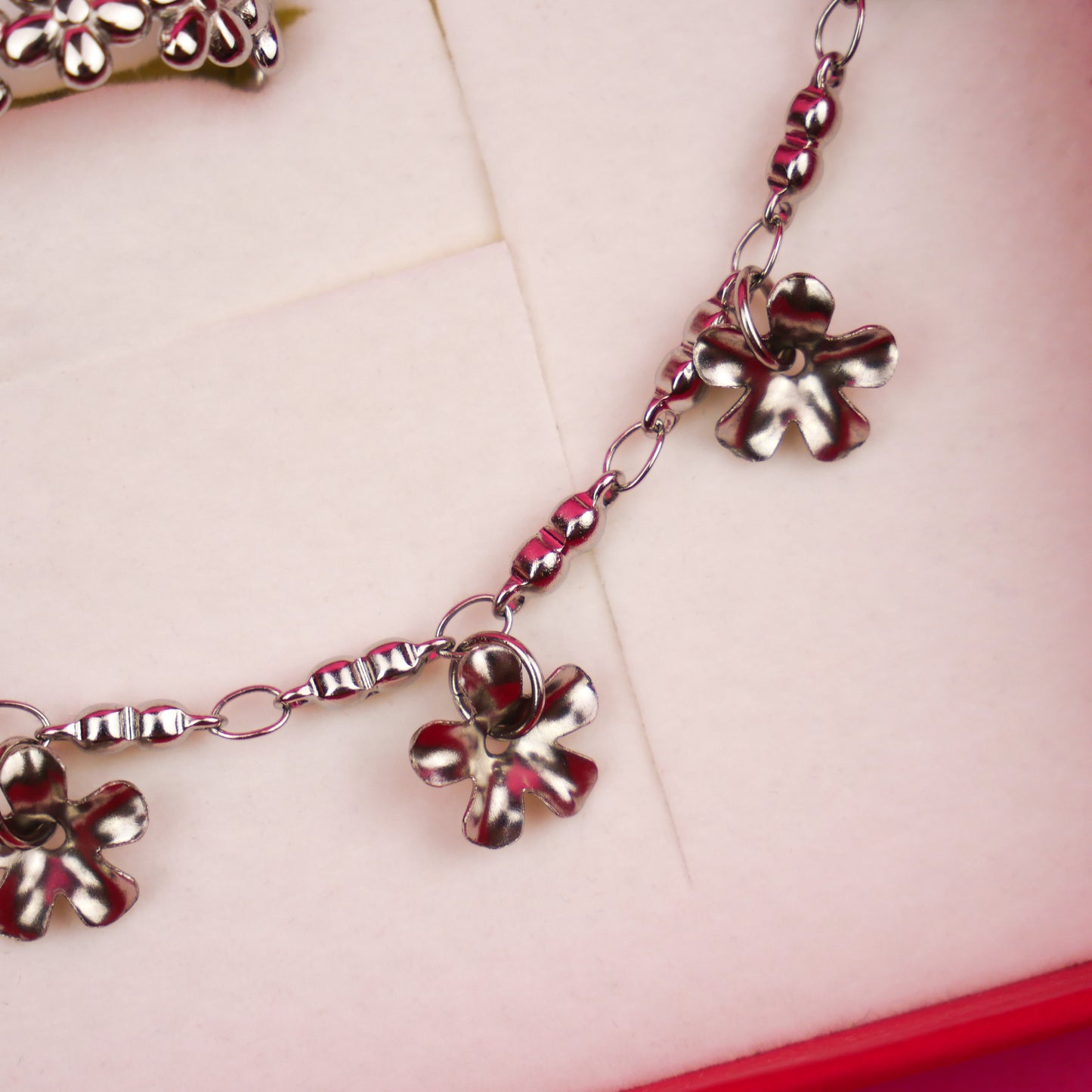 FLORA - silver set (bracelet & ring)