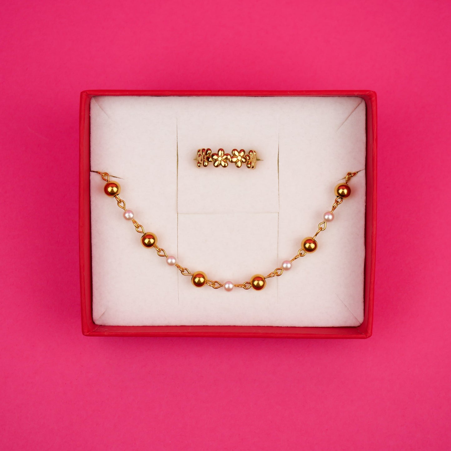 SOFTIE - gold set (bracelet & ring)