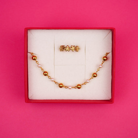 SOFTIE - coffret doré (bracelet & bague)