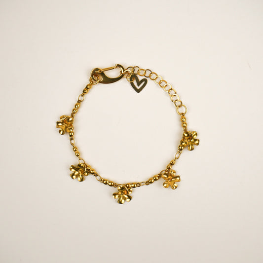 FLORA - bracelet doré