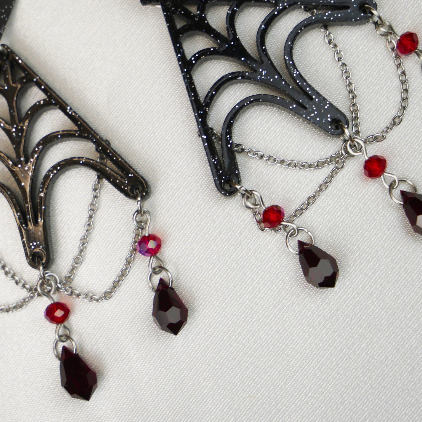 SPIDER WEBS - boucles d'oreilles Halloween