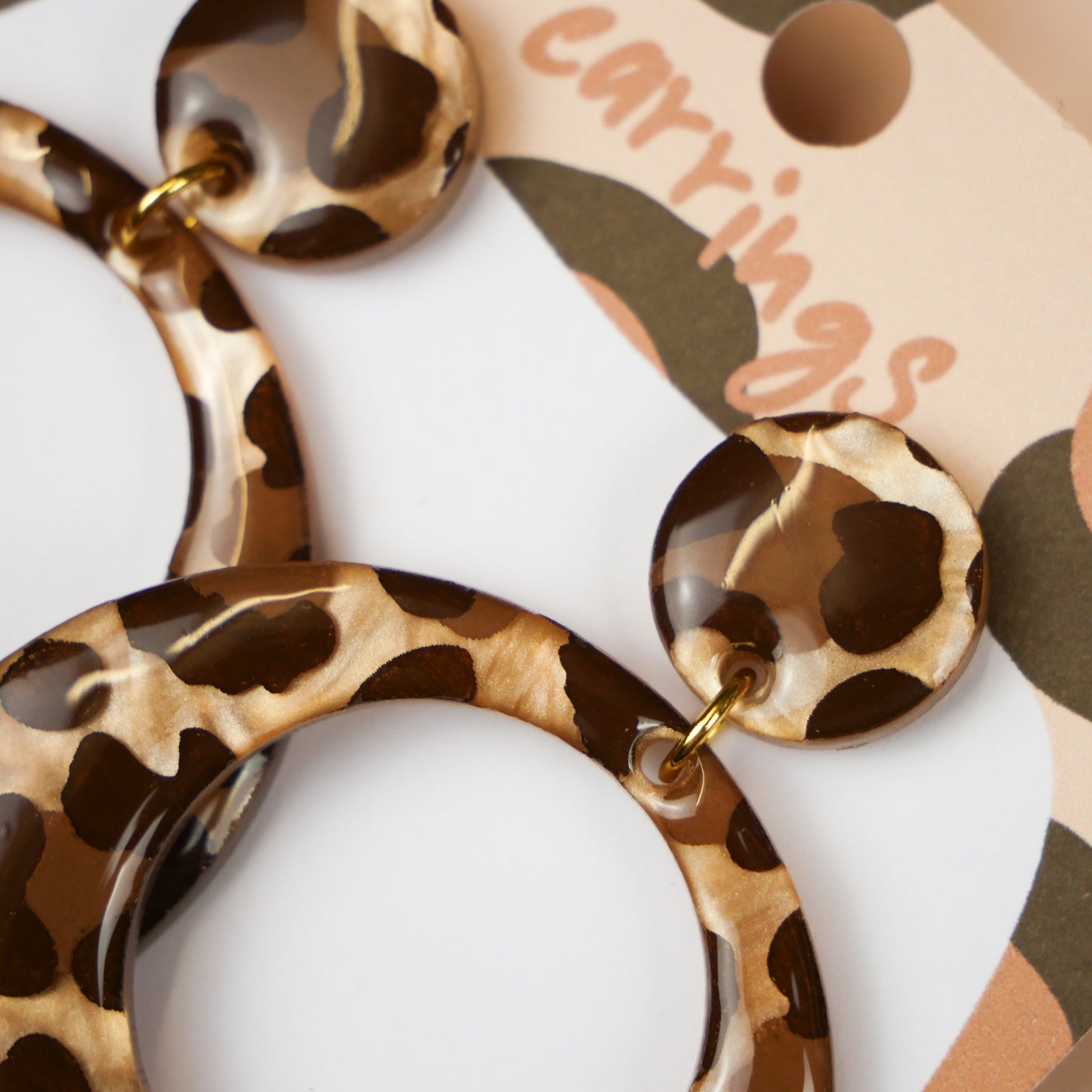 ROUND HOOPS - leopard