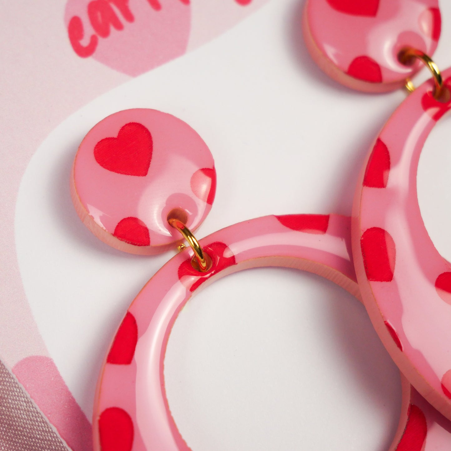 ROUND HOOPS - motif cœurs