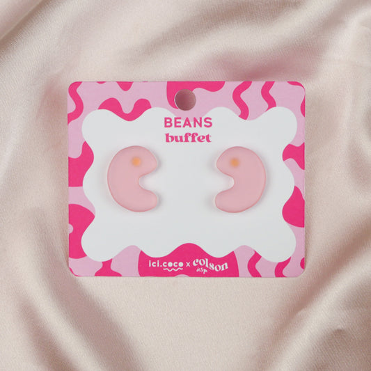 BABY BEANS - cotton candy studs