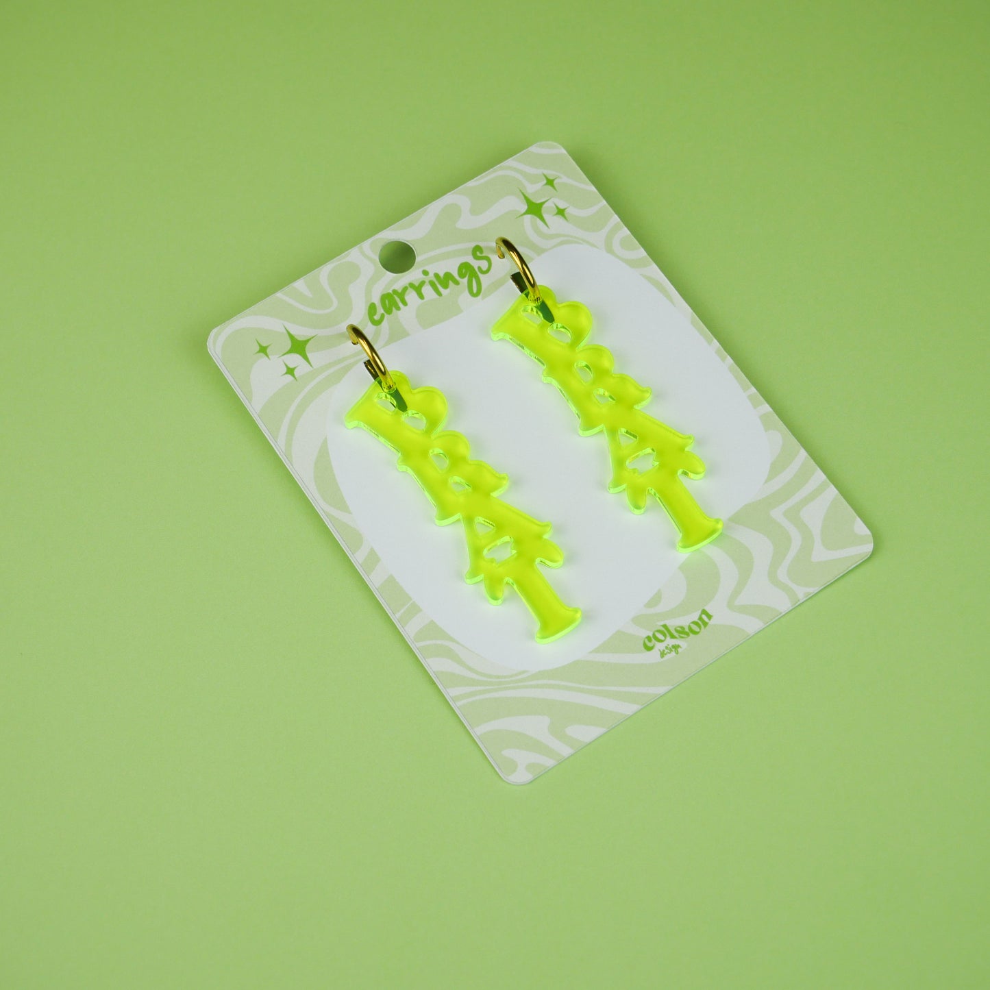 BRAT - fluorescent green (pair or unit)