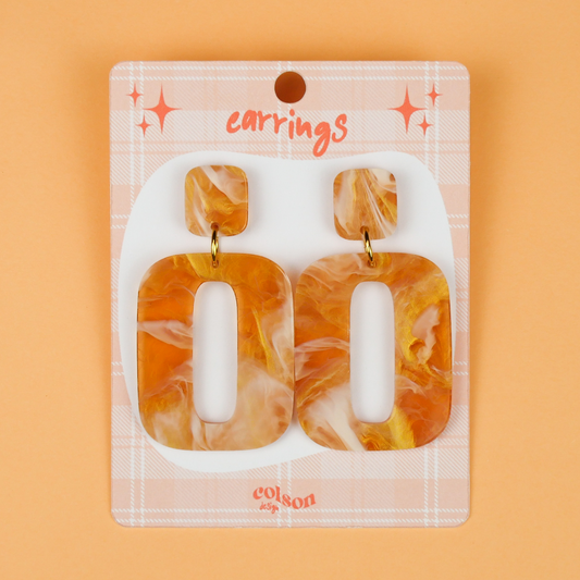 RETRO SQUARE - orange haze