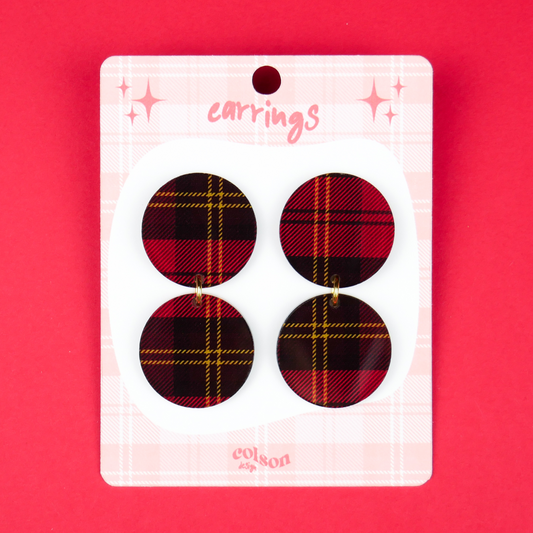 DUO - red tartan
