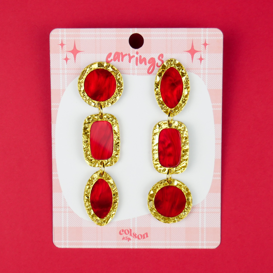 ANTIQUE PENDANTS - red marble