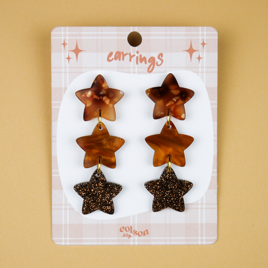 STAR PATCHWORK - brown