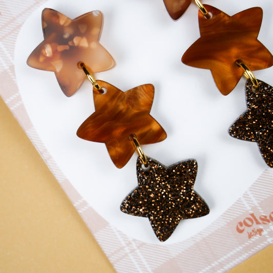 STAR PATCHWORK - brown