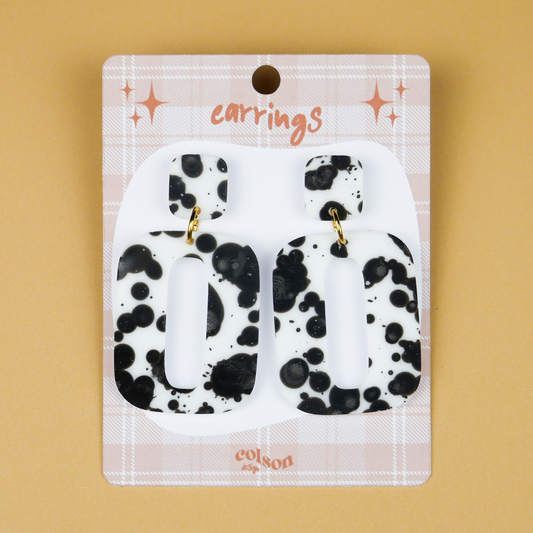 RETRO SQUARE - cow print