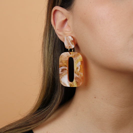 RETRO SQUARE - orange haze