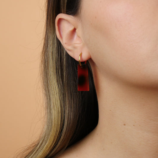 BOX DANGLE - tortoiseshell