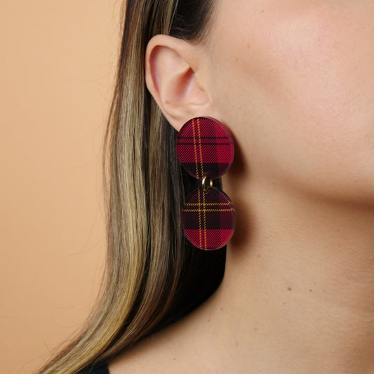 DUO - red tartan