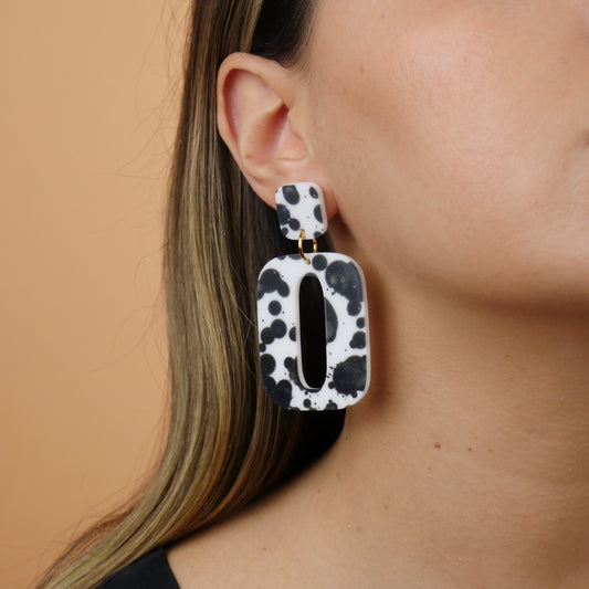 RETRO SQUARE - cow print