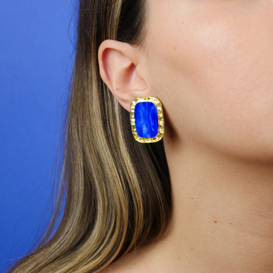 ANTIQUE STUDS - royal blue