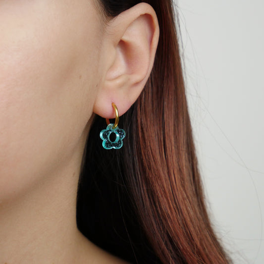 DAINTY FLOWER - turquoise jelly