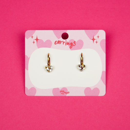 TINY HEART - metallic glitter