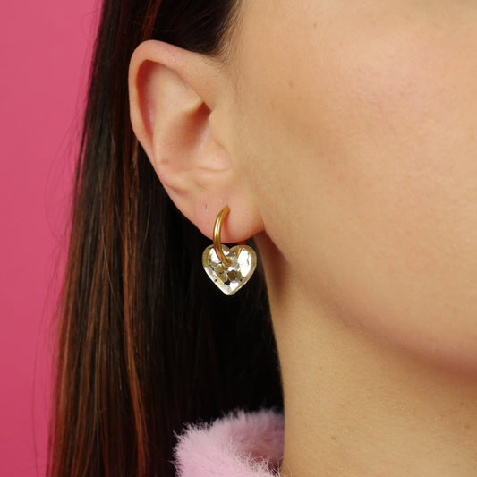 DAINTY HEART - metallic glitter