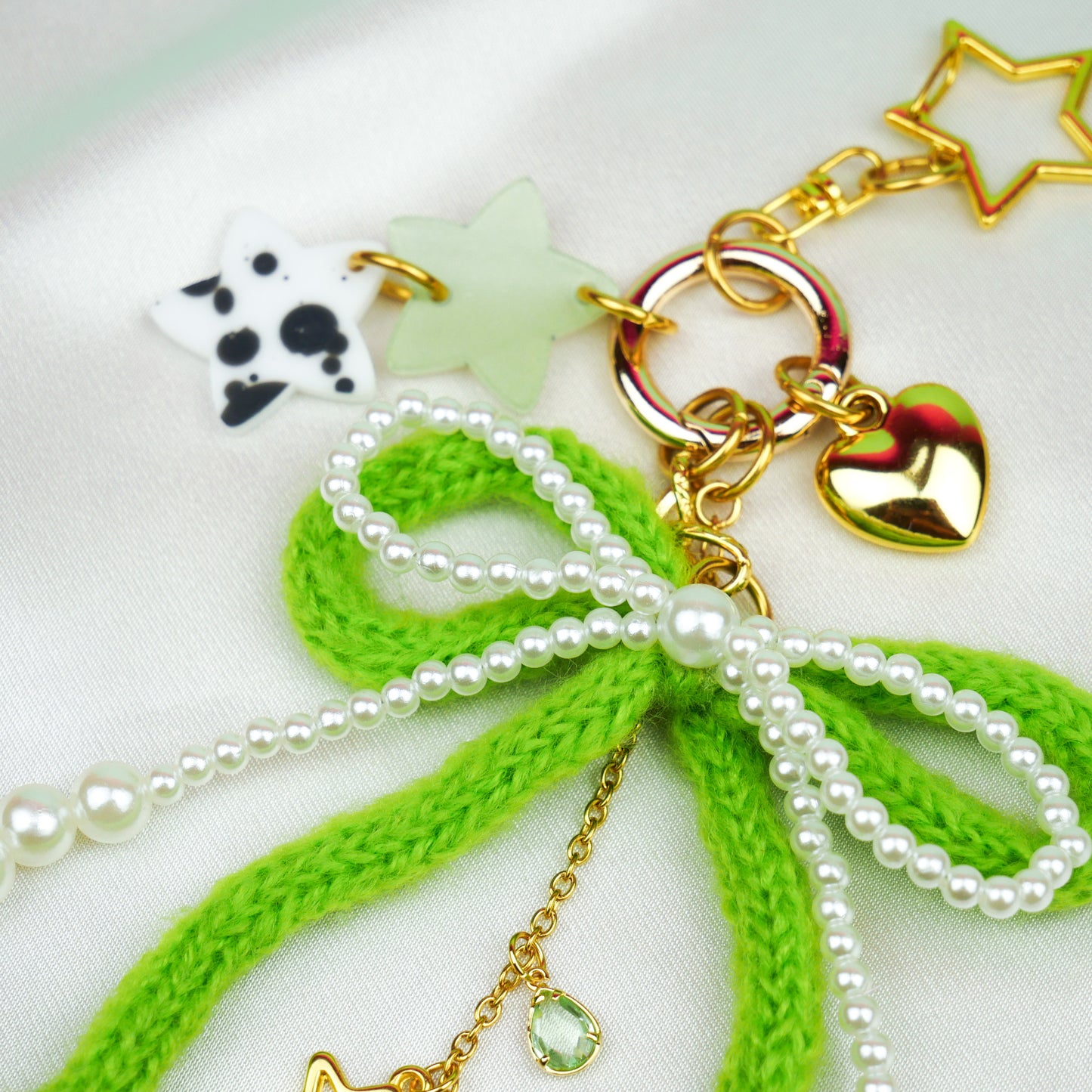 BAG CHARM Nº1 - green bow