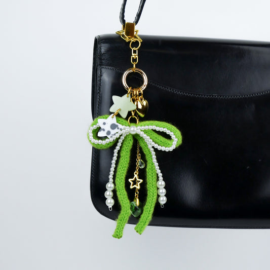BAG CHARM Nº1 - green bow