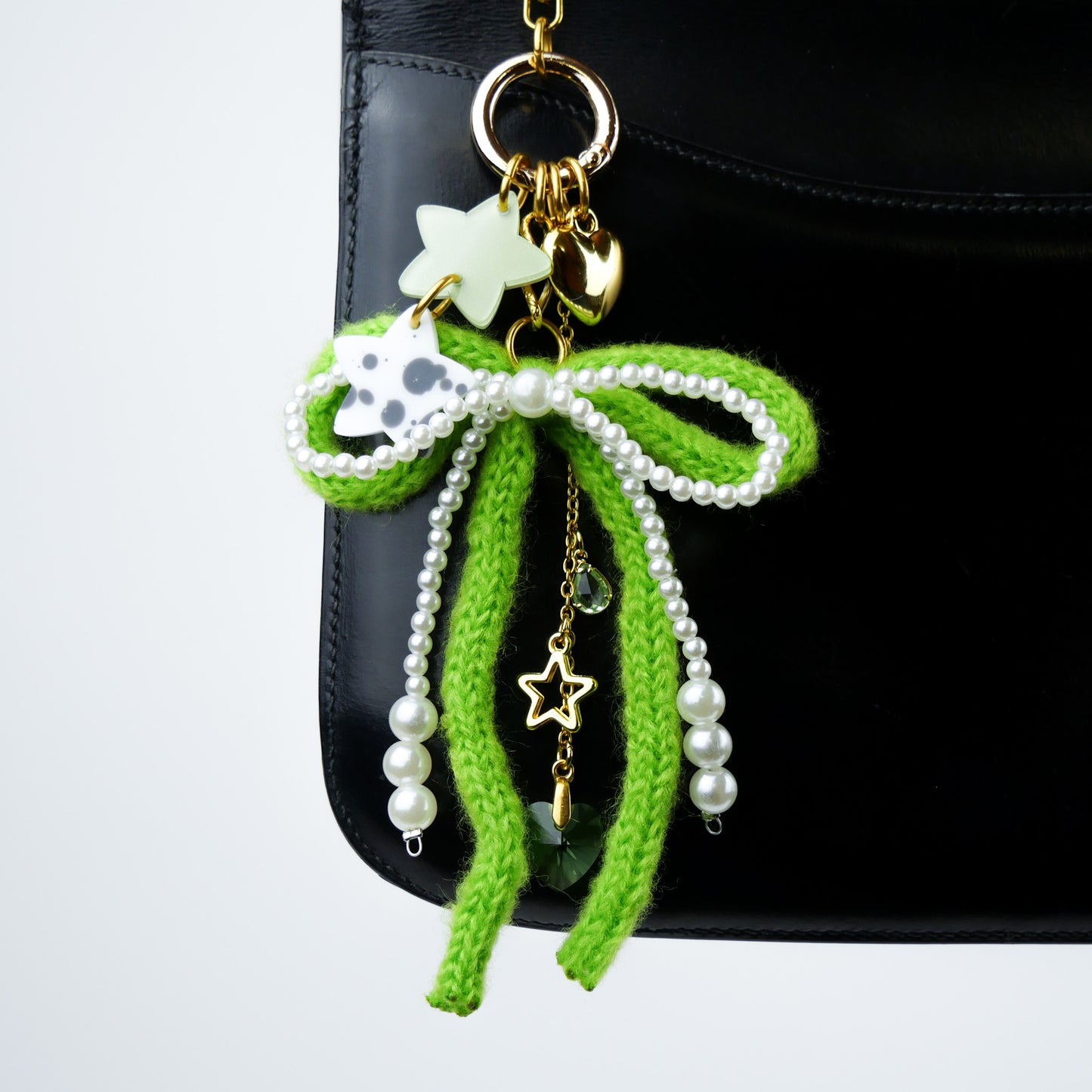 BAG CHARM Nº1 - green bow