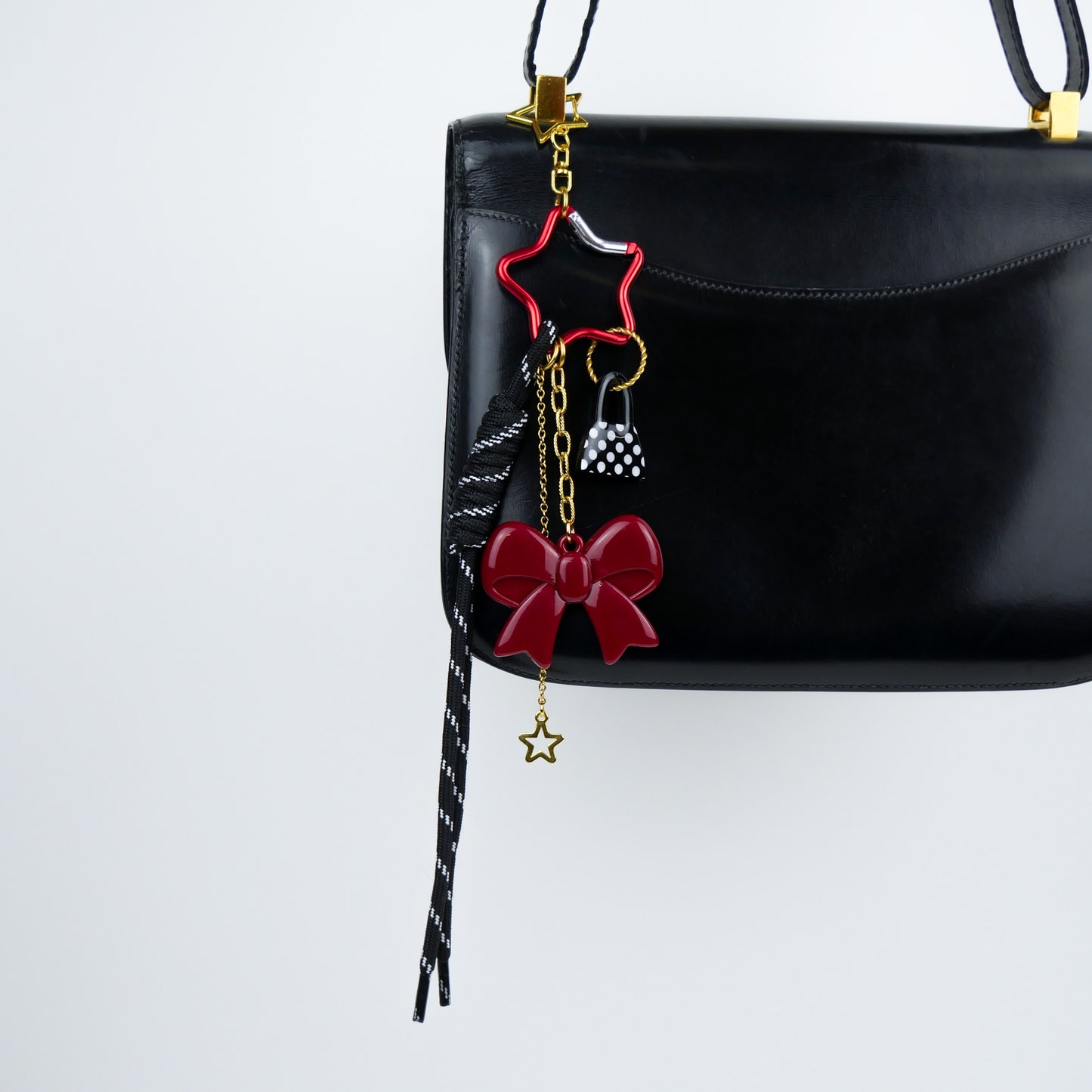 BAG CHARM Nº2 - black & red