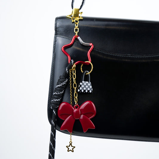 BAG CHARM Nº2 - black & red