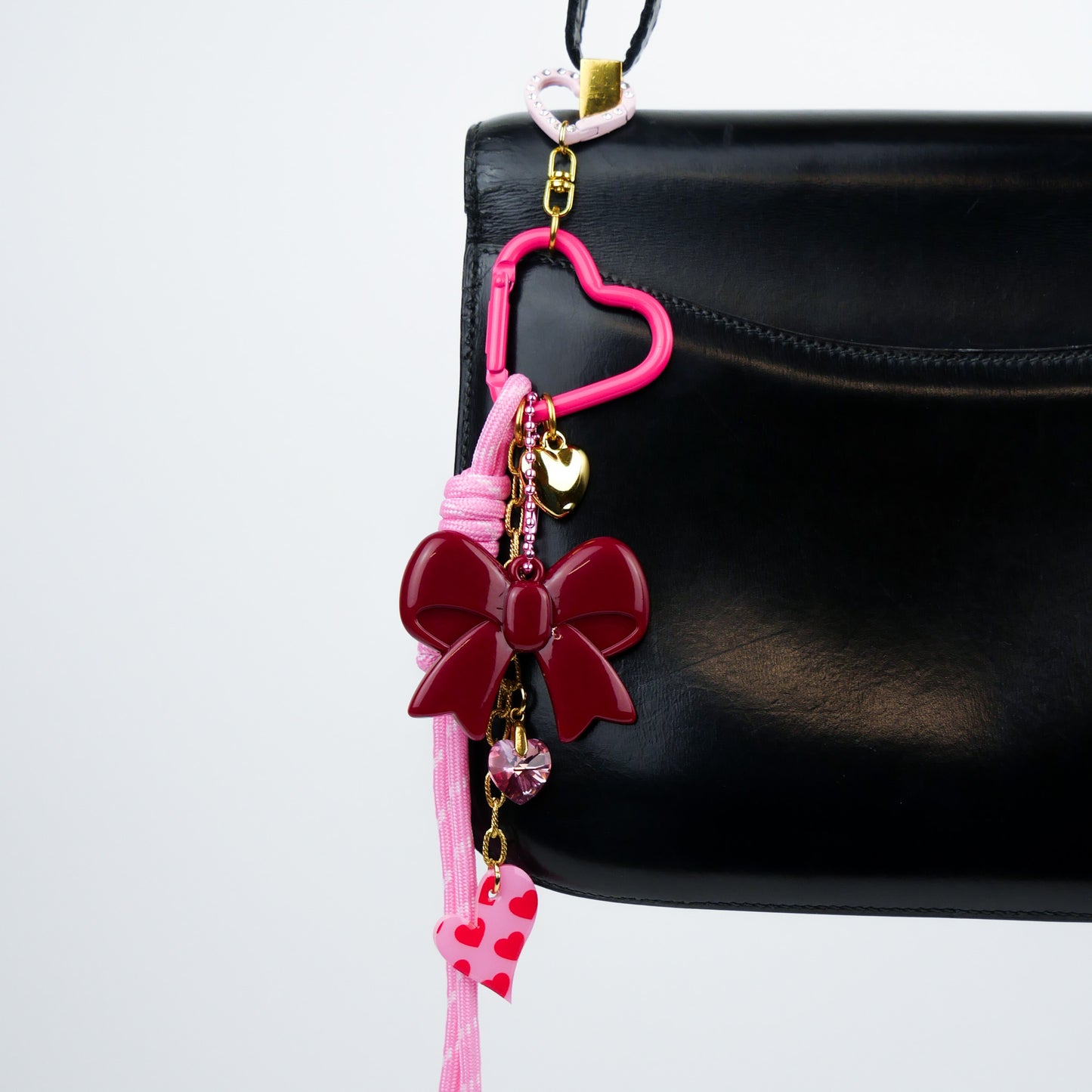 BAG CHARM Nº4 - red & pink