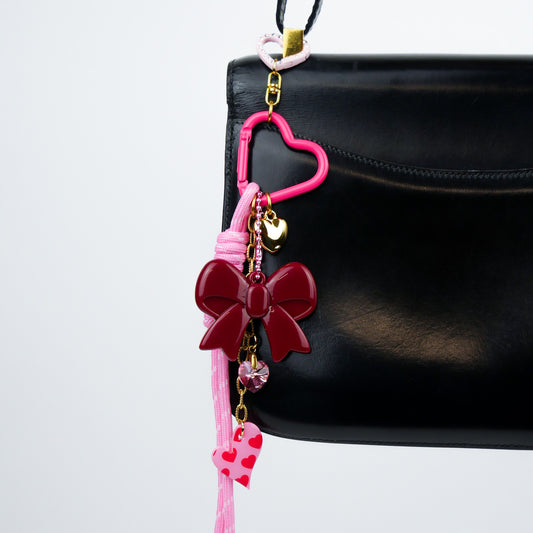 BAG CHARM Nº4 - red & pink