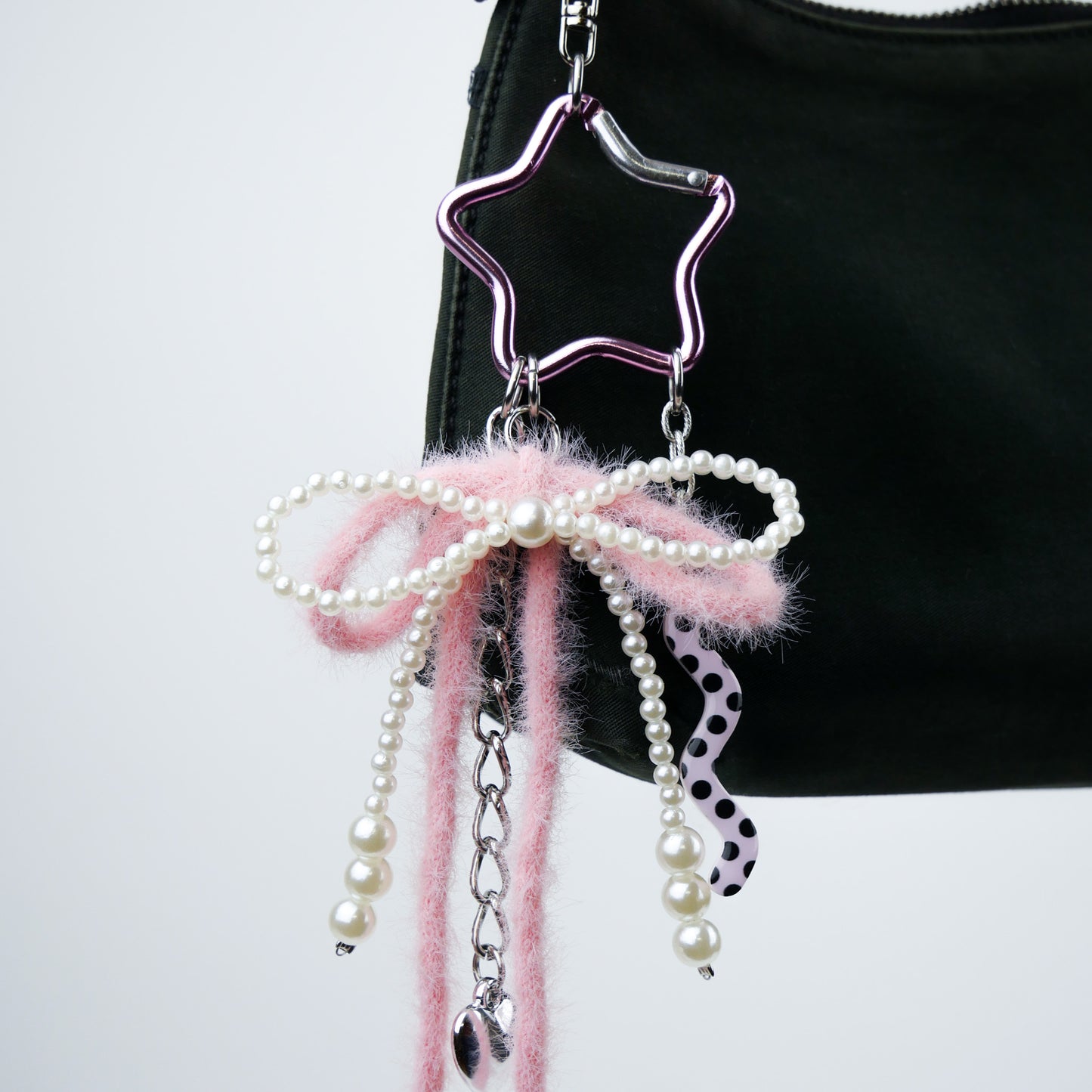 BAG CHARM Nº5 - pink bow