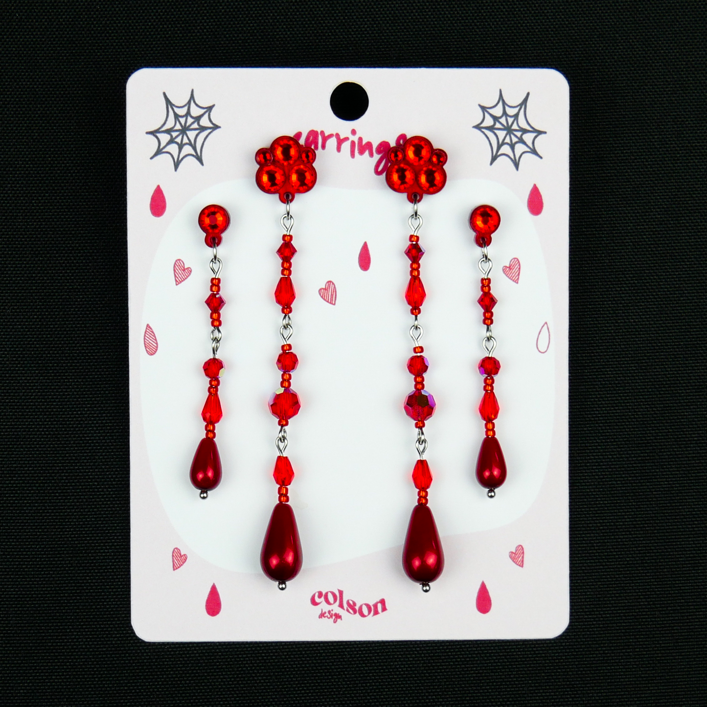 VAMPIRE QUEEN - set of 4 earrings