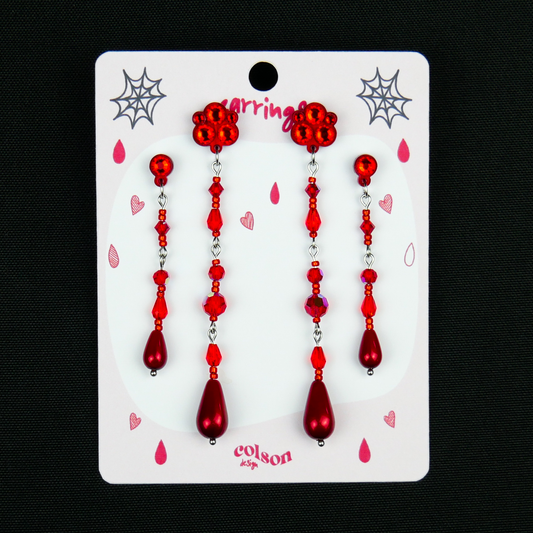 VAMPIRE QUEEN - set of 4 earrings