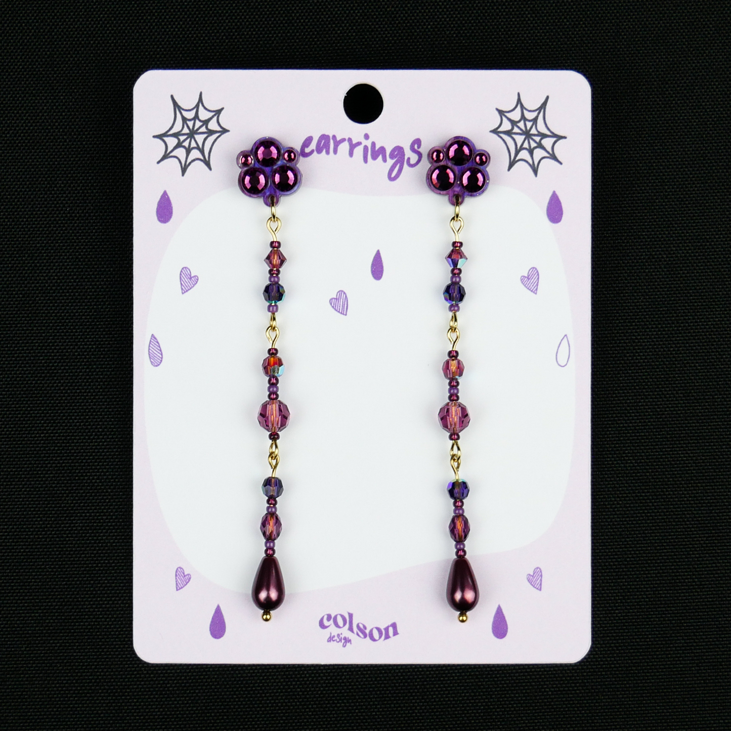 AMETHYST WITCH - earrings (first lobe only)