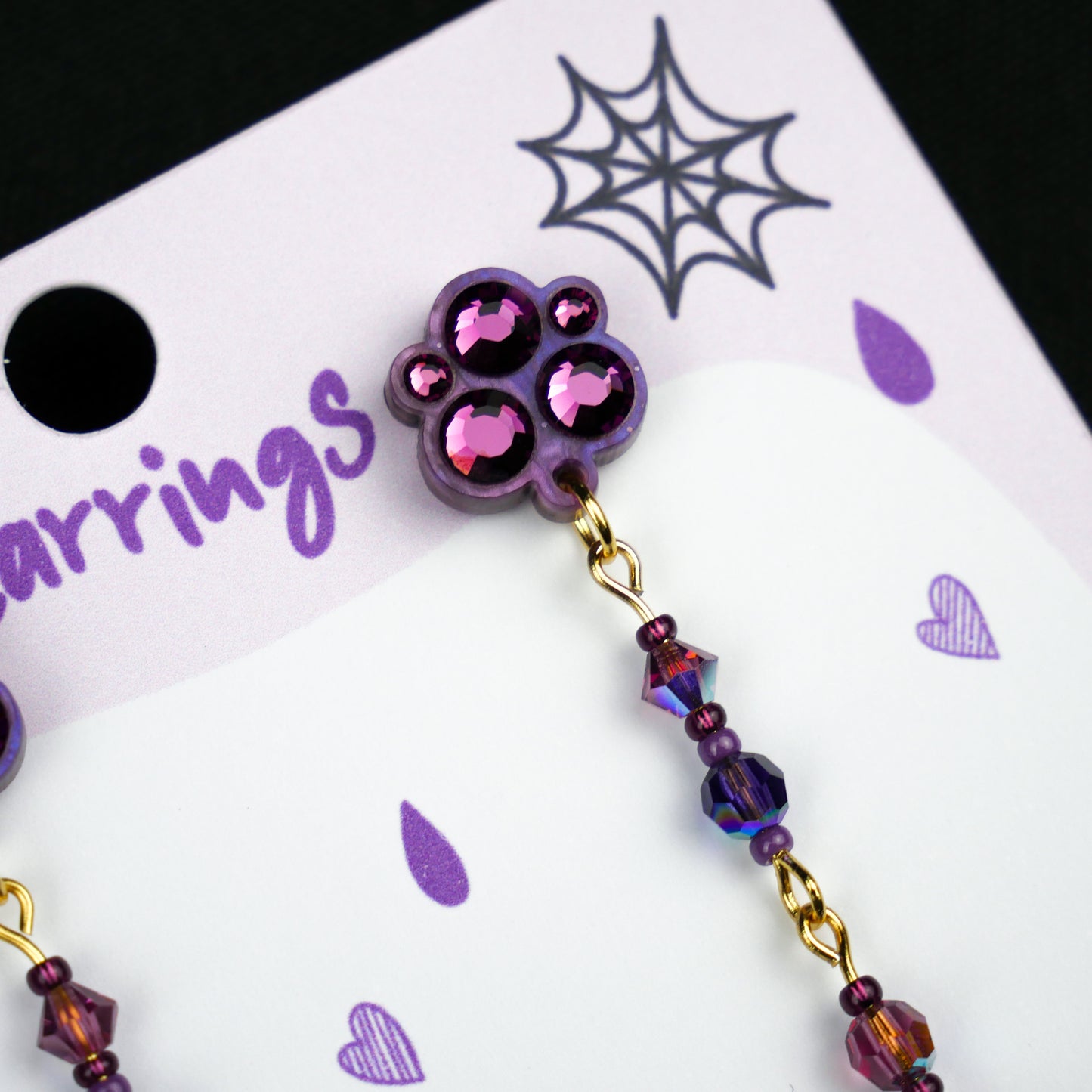 AMETHYST WITCH - earrings (first lobe only)