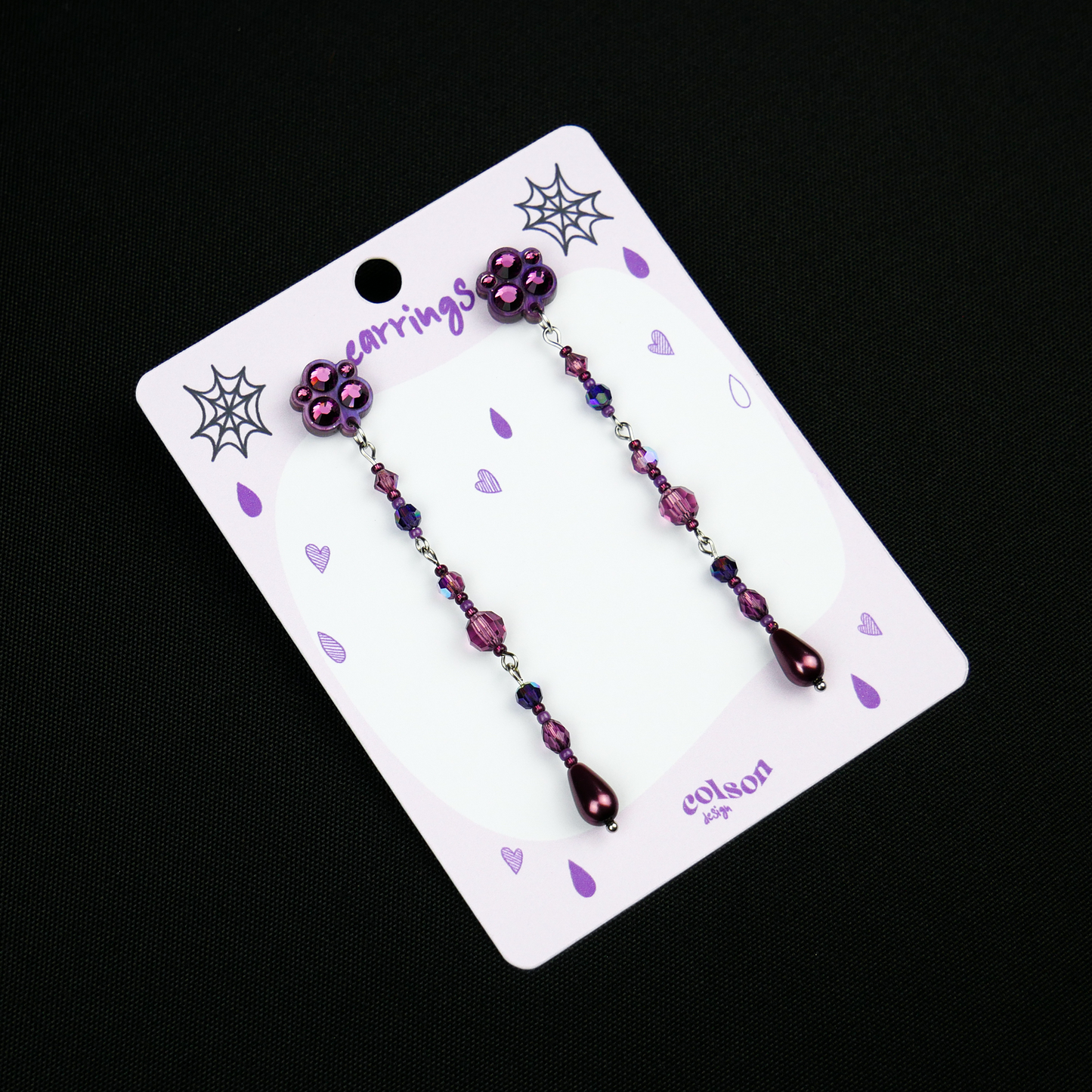 AMETHYST WITCH - earrings (first lobe only)