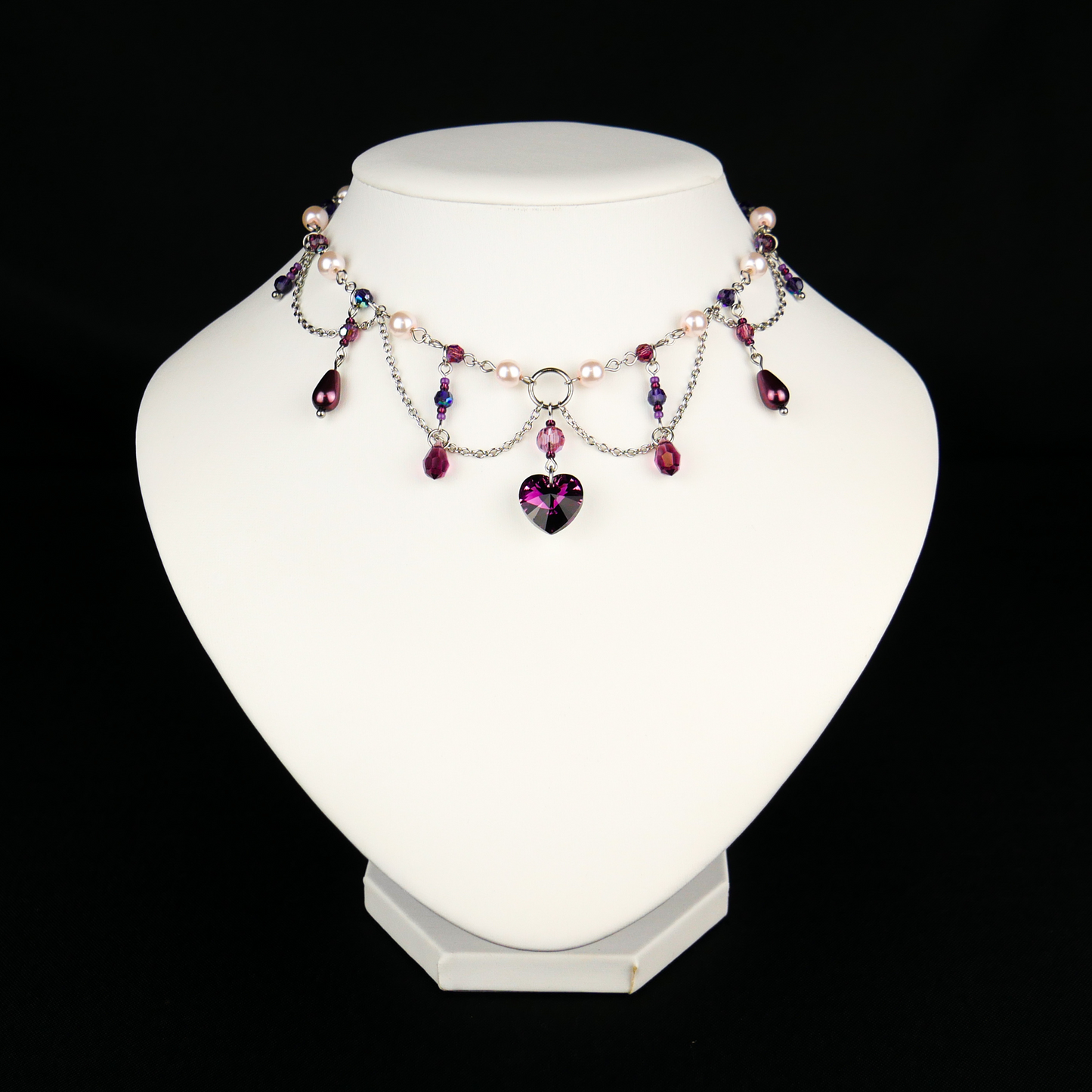 AMETHYST WITCH - silver necklace (unique piece)