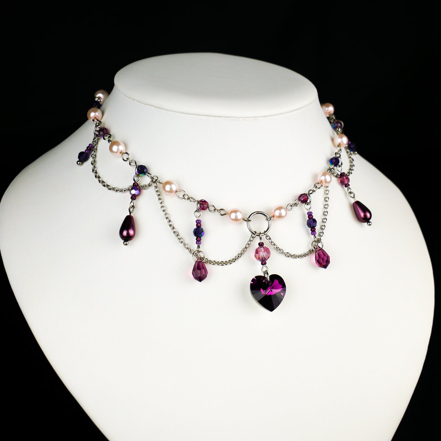 AMETHYST WITCH - silver necklace (unique piece)