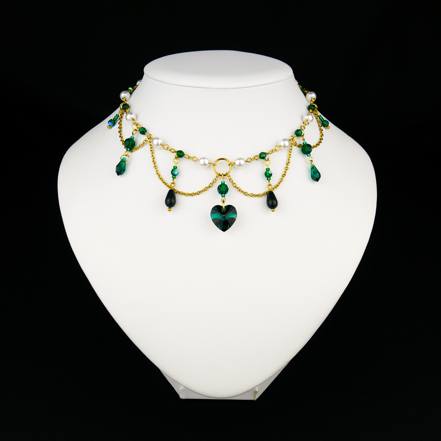 FOREST FAIRY - gold necklace (unique piece)