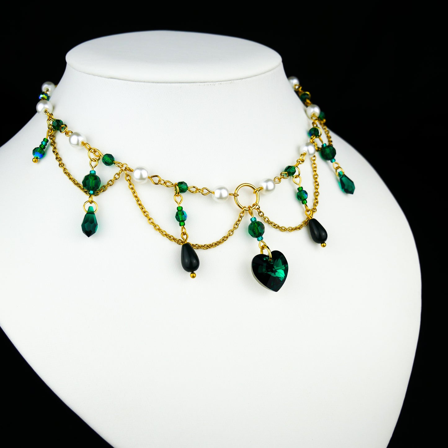 FOREST FAIRY - gold necklace (unique piece)