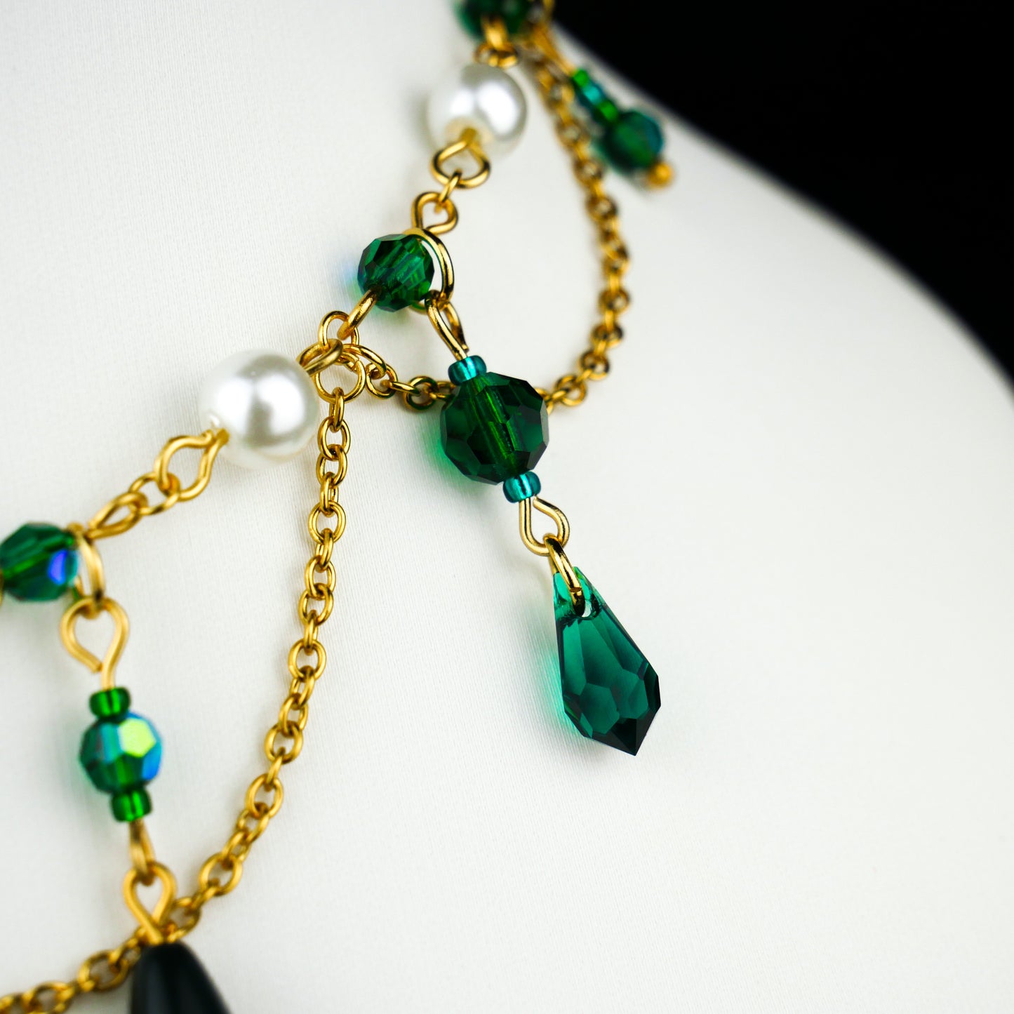 FOREST FAIRY - gold necklace (unique piece)