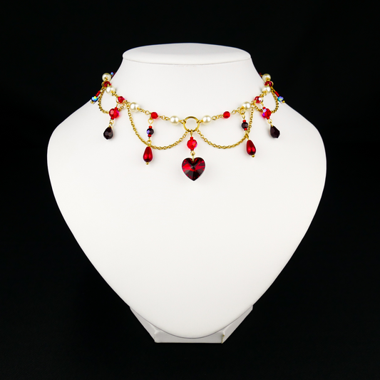 VAMPIRE QUEEN - gold necklace (unique piece)