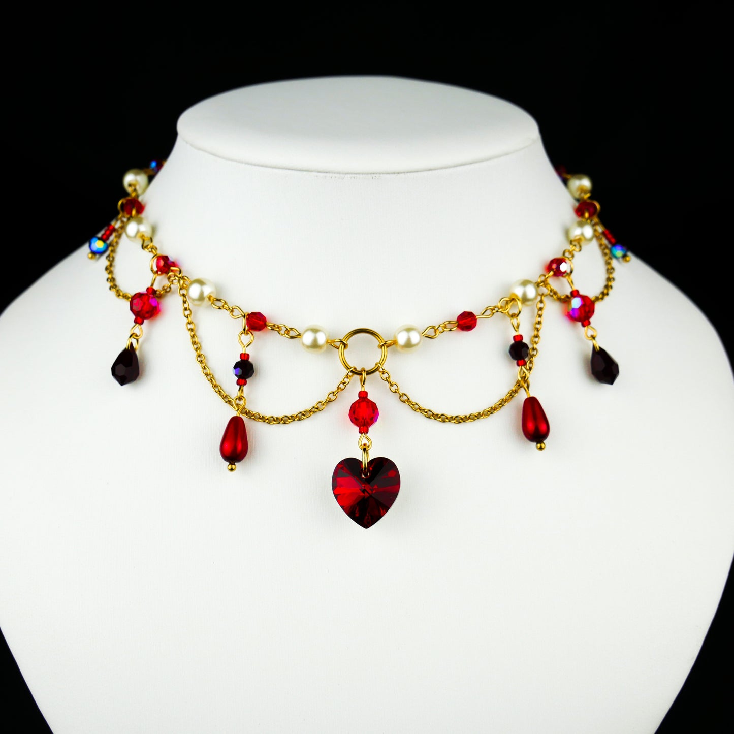 VAMPIRE QUEEN - gold necklace (unique piece)