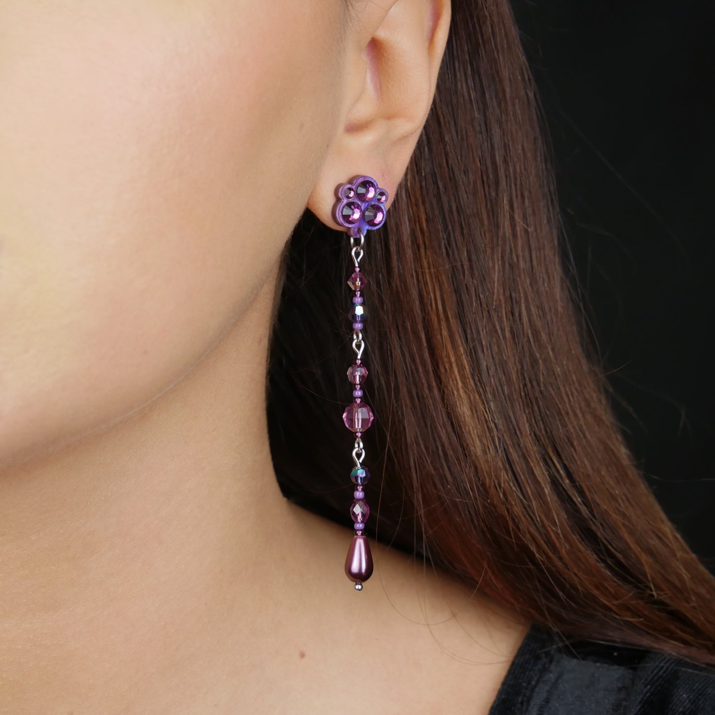 AMETHYST WITCH - earrings (first lobe only)