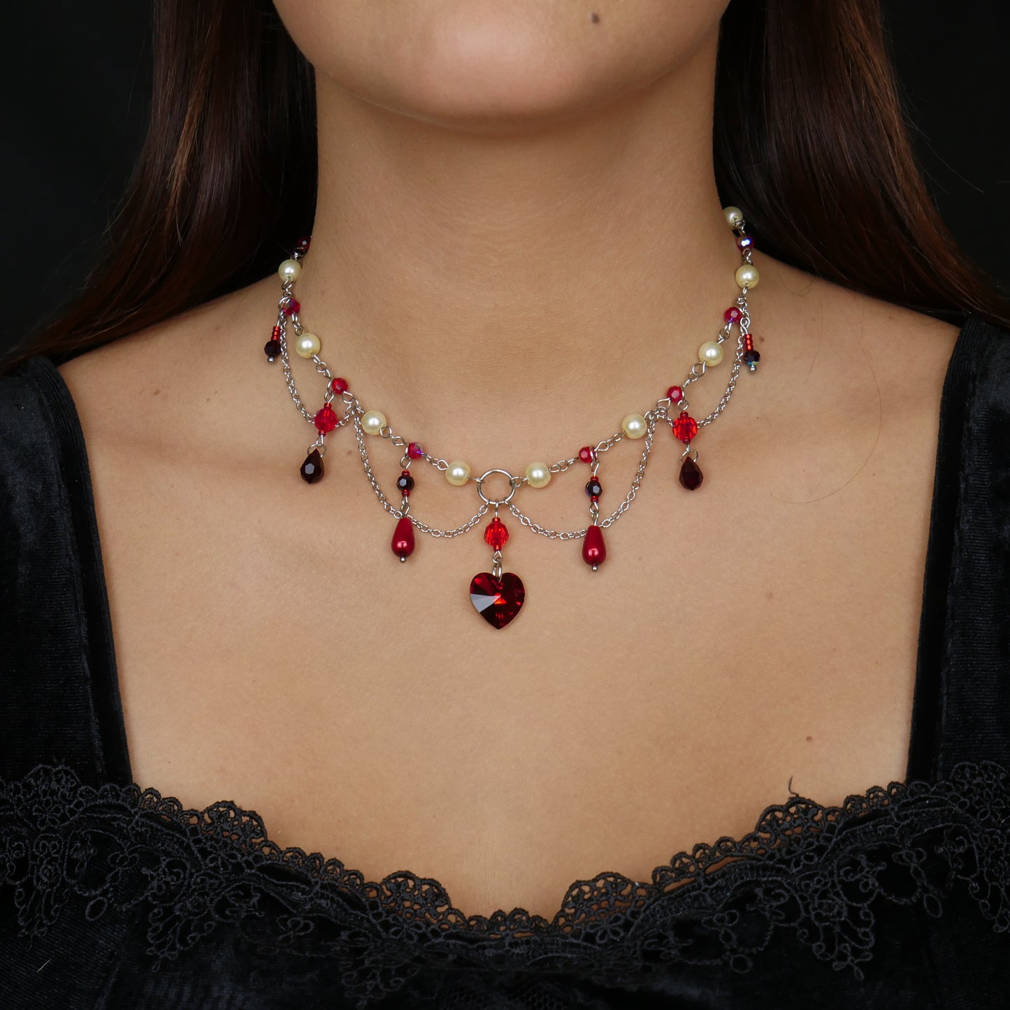 VAMPIRE QUEEN - silver necklace (unique piece)