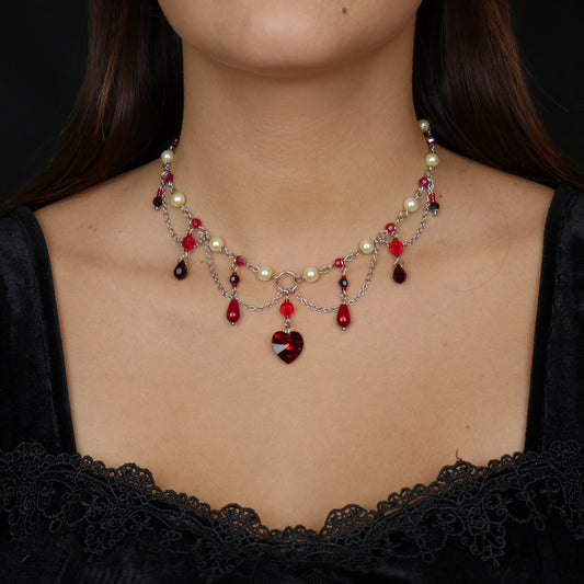 VAMPIRE QUEEN - silver necklace (unique piece)