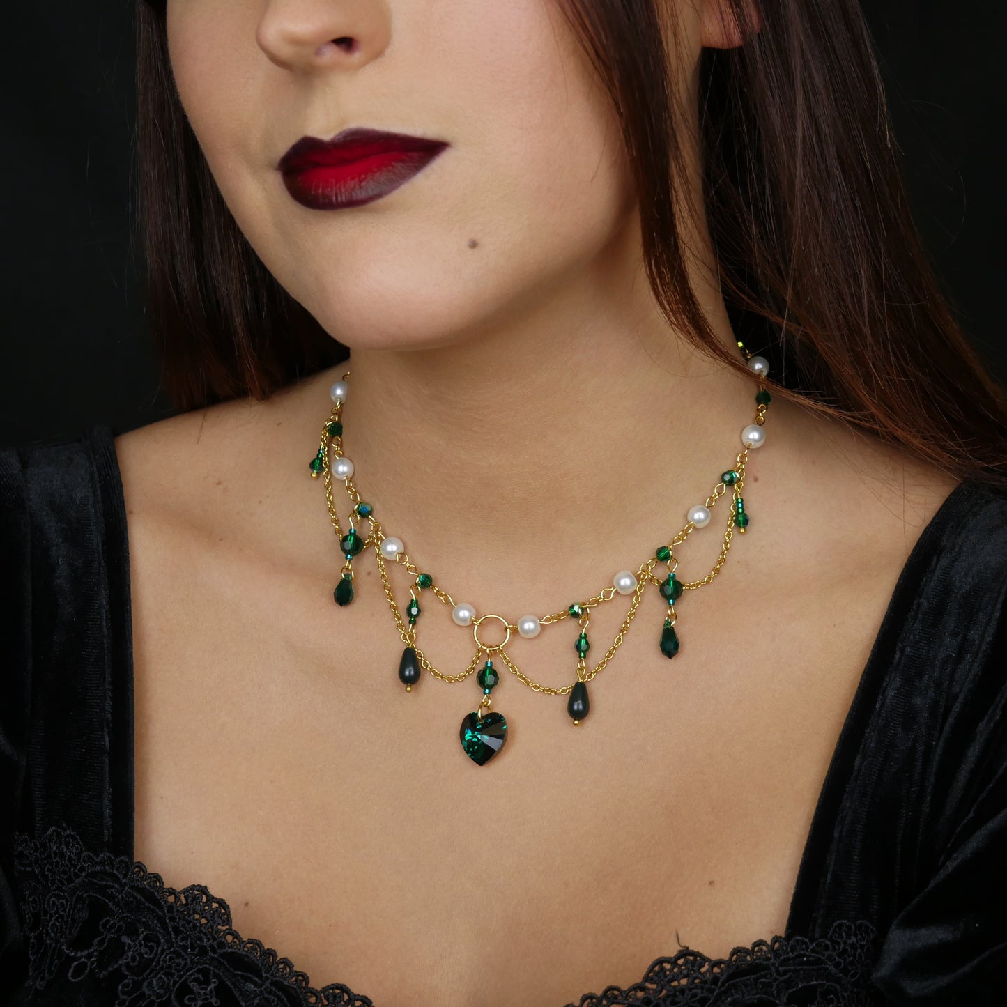 FOREST FAIRY - gold necklace (unique piece)